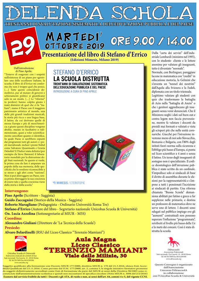 23.10.19 – Convegno “Scuola Oggi”