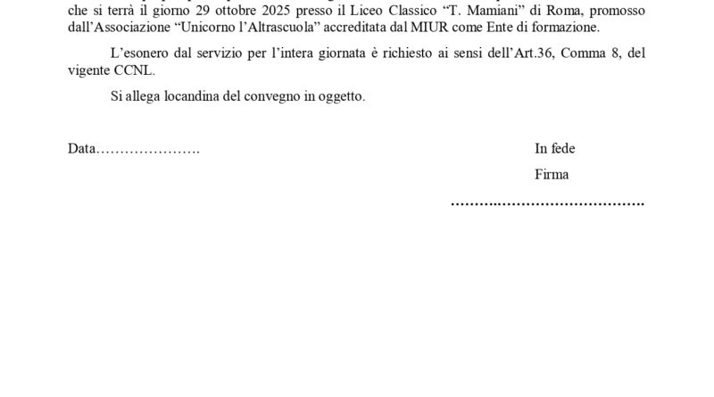 Esonero convegno “Etica libertaria vs Antipolitica e diseducazione”.